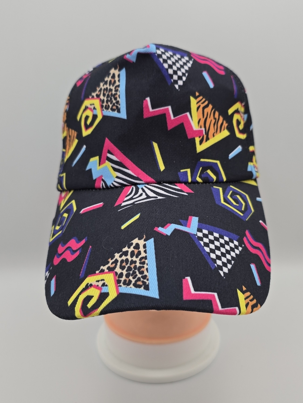 Unbranded 80's 90's Retro Geometric Adjustable Strapback Hat